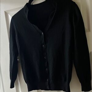 Prada Elegant Black Cardigan Sweater